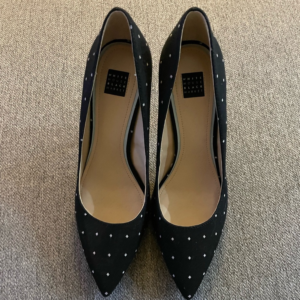 White House Black Market Polka Dot Pumps